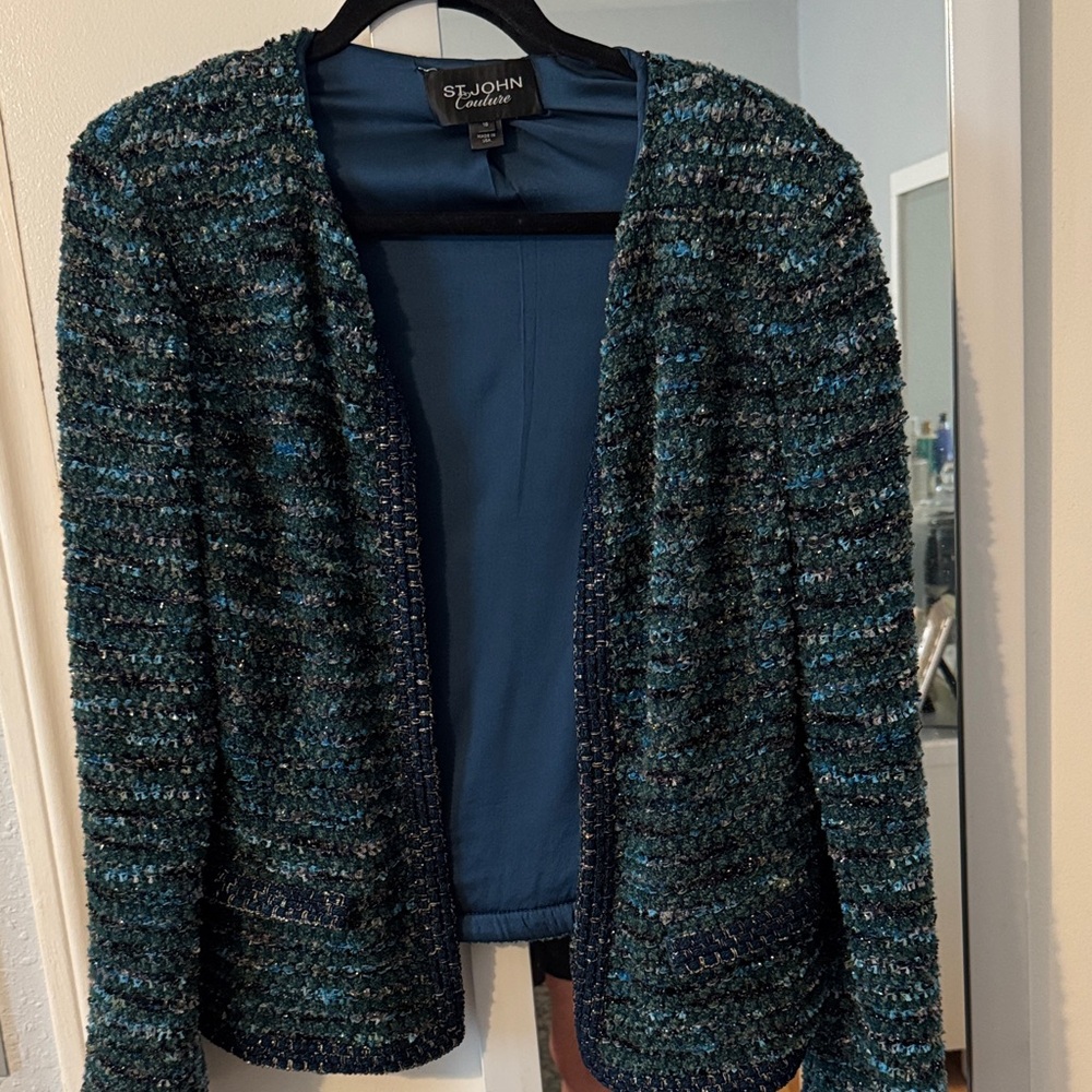 St. John Multicolor Tweed Jacket